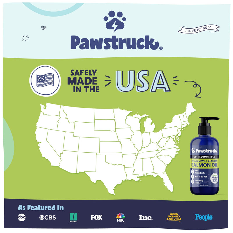 Vet Recommended - Wild Alaskan Salmon Oil for Dogs & Cats - Made in USA - 4,600mg - Sustainably Sourced Natural Omega 3 Fish Oil for Dogs & Cats - Skin & Coat Supplement for Dogs - Dog Food Additives - PawsPlanet Australia