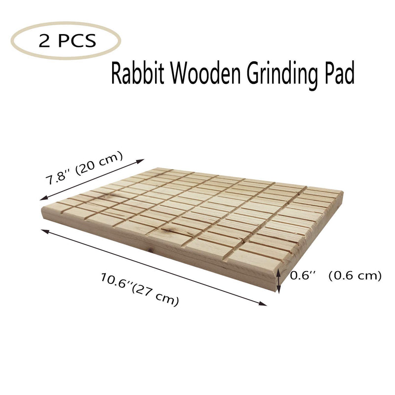 Tfwadmx Rabbit Wooden Foot Pad Bunny Scratch Board Anti-Skid Toys Cage Grinding Claws and Teeth Deck for Small Animals Ferret Chinchilla Cat - PawsPlanet Australia