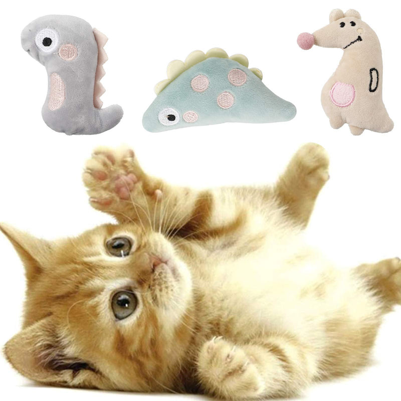 FANTESI 6 Pcs Cat Catnip Toys, Interactive Cat Toys Cartoon Catnip Chew Toys Soft Plush Cat Pillow Entertaining Toys for Pet Kitten Cat Playing Chewing Grinding Claw Teeth Cleaning - PawsPlanet Australia