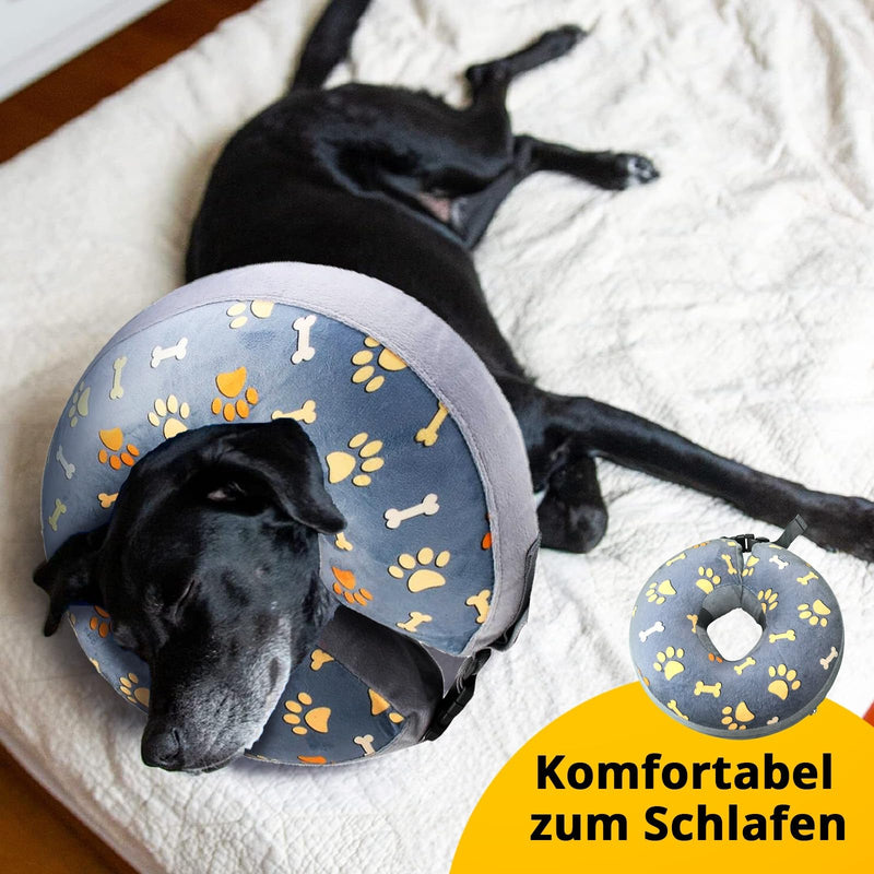 Neck collar for dogs and cats inflatable leak protection neck collar dog collar soft surgical collar XL OMH_Dog collar_XL - PawsPlanet Australia