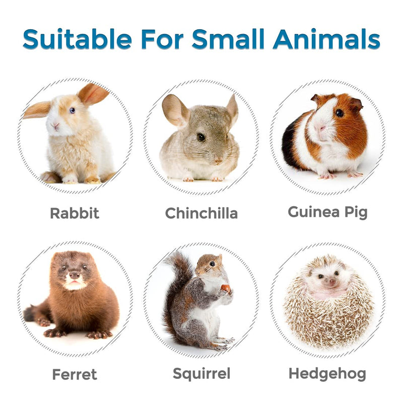 Vannon Top Fill Small Animal Water Bottles for Crate No Drip BPA Free Water Dispenser for Rabbit, Chinchilla, Ferret, Guinea Pigs, Squirrel, Hedgehog 25oz Blue - PawsPlanet Australia