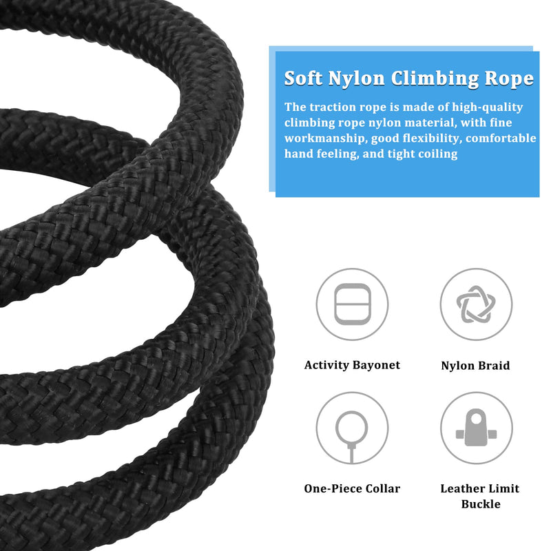 KYSUN 1.5 m dog leash, black, strong dog training leash, adjustable lead for dogs, adjustable retriever leash, non-slip dog leash, training leash for small, medium, large dogs - PawsPlanet Australia