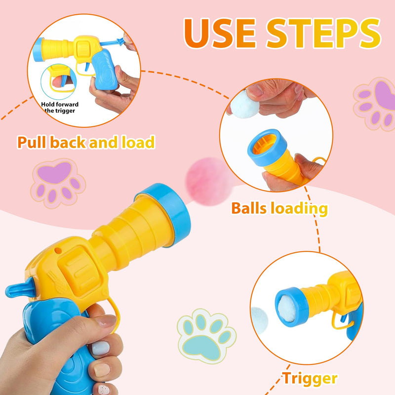 BGTLJKD Pack of 100 cat toy balls, interactive cat toy ball, cat ball, kitten toy plush ball, interactive launch training, silent cat toy for indoor cats - PawsPlanet Australia