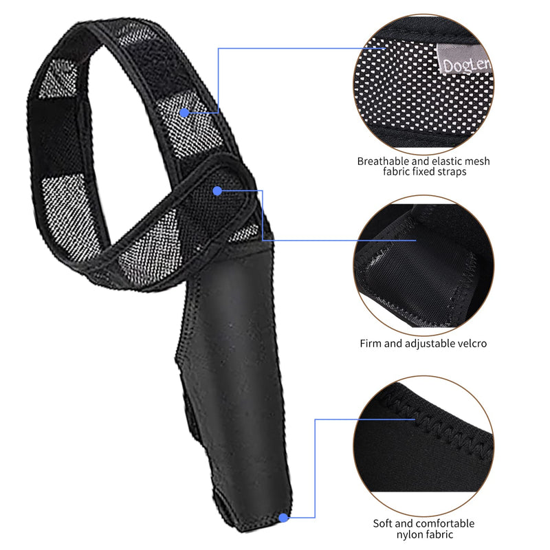 Lineiss Dog Knee Brace Dog Acl Leg Brace Dog Knee Brace for Torn Acl Hind Leg Dog Knee Brace for Luxating Patella Dog Hip Support Brace Adjustable Rear Leg Braces for Dogs Pet Knee Brace Black L - PawsPlanet Australia