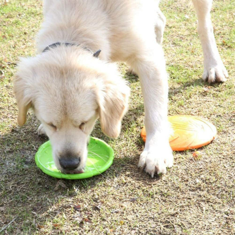 Rubber Flying Discs 3 Pieces Dog Training Toys Outdoor Pet Interactive Toys, Float-able and Durable, Suitable for Dogs and Puppy S - PawsPlanet Australia