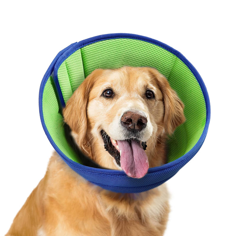 ROZKITCH Dog Cone After Surgery, Super Soft Dog Anti Licking Collar for Small Medium Large Dog, Breathable Adjustable Dog Recovery Collar for Pets Cat, Lightweight E-Collars Pet Cone L - PawsPlanet Australia