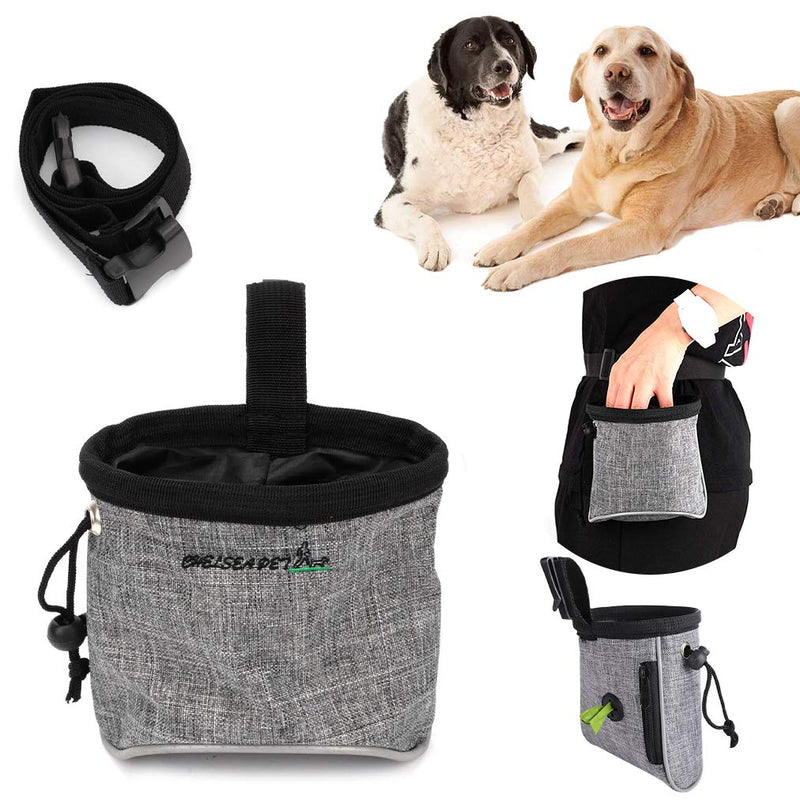 VANANA Dog Treat Pouch Bag Puppy Dog Training Snack Bag Built-in Poop Bag Dispenser with Adjustable Waist Belt Pouch Hand-Free for Dog Walking Training - PawsPlanet Australia