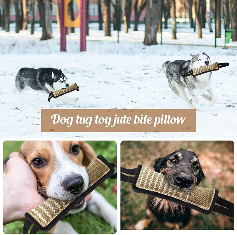 Tug of War Dog Toy,Dog Bite Tug Toy,Dog Bite Pillow,Durable Pull Toy with 2 Strong Handles for Medium to Large Dogs,Ideal for Tug of War, Fetch, Puppy Training & Interactive Play - PawsPlanet Australia
