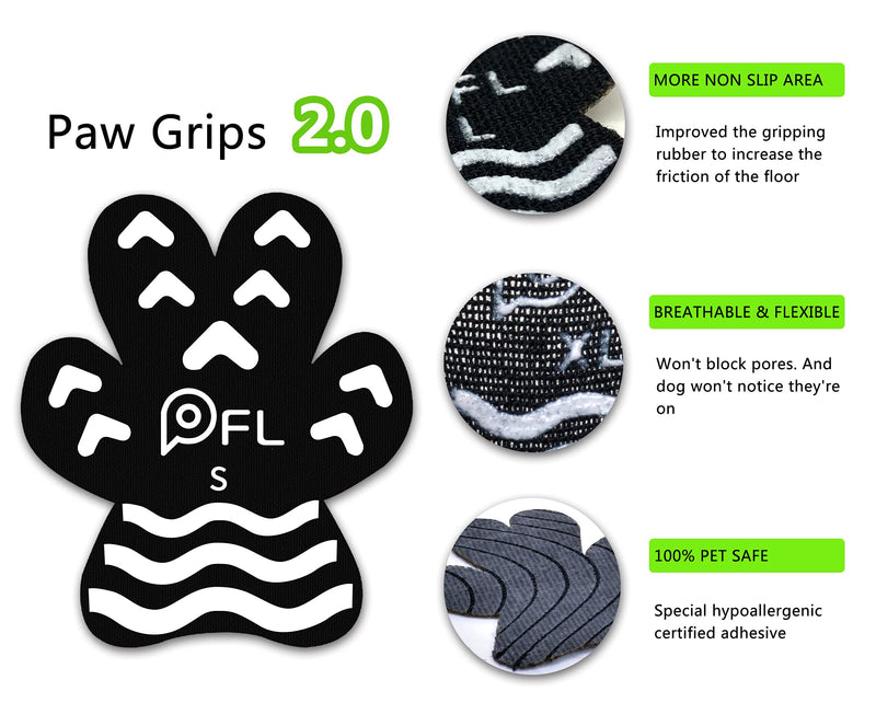 Anti Slip Paw Grips Pads,Provide Dog Foot Traction & Paw Protection on Hard Floor,for Senior Dog with Mobility Issue (10Sets 40PCS, S-1 5/8" x1 3/8" (4-10 lbs)) 10Sets 40PCS S-1 5/8"x1 3/8" (4-10 lbs) - PawsPlanet Australia