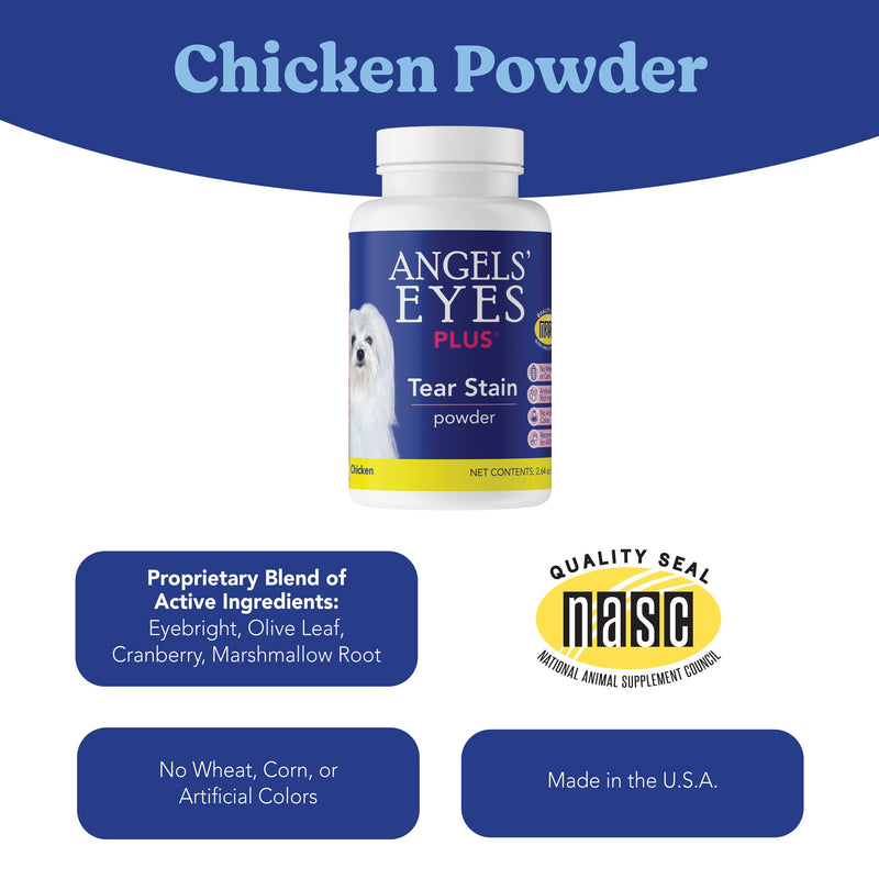 Angels Eyes Plus, Natural Food Supplement for Dogs Chicken 75 g - PawsPlanet Australia