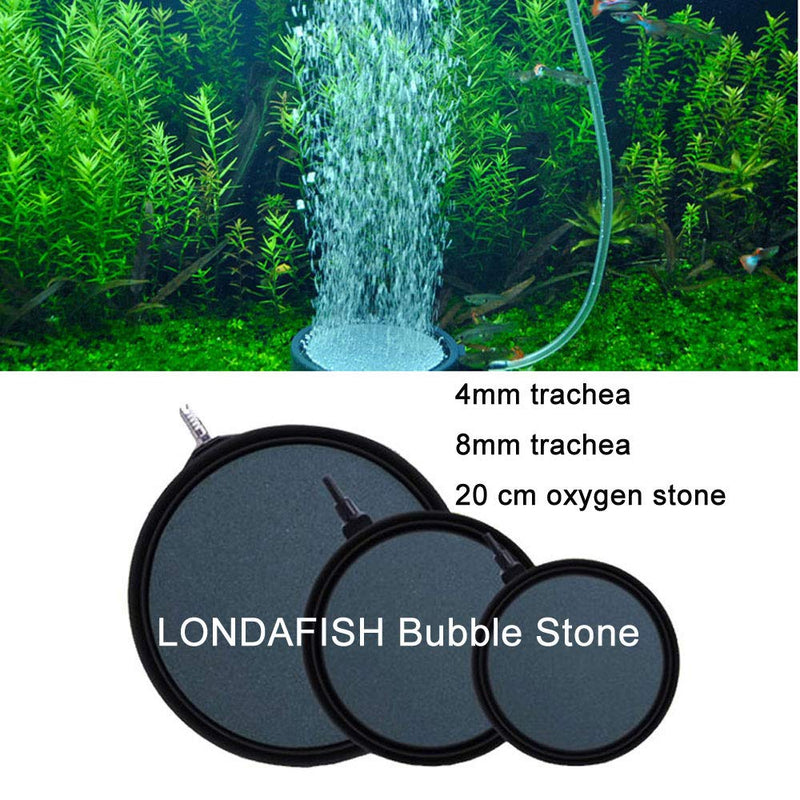 LONDAFISH Aquarium Air Stone Disk Tray Aquarium Oxygen Pump Sand Stone Bubble for Fish Tank High Temperature Sintered Gas Airstone Diffuser Plate Black 13 - PawsPlanet Australia