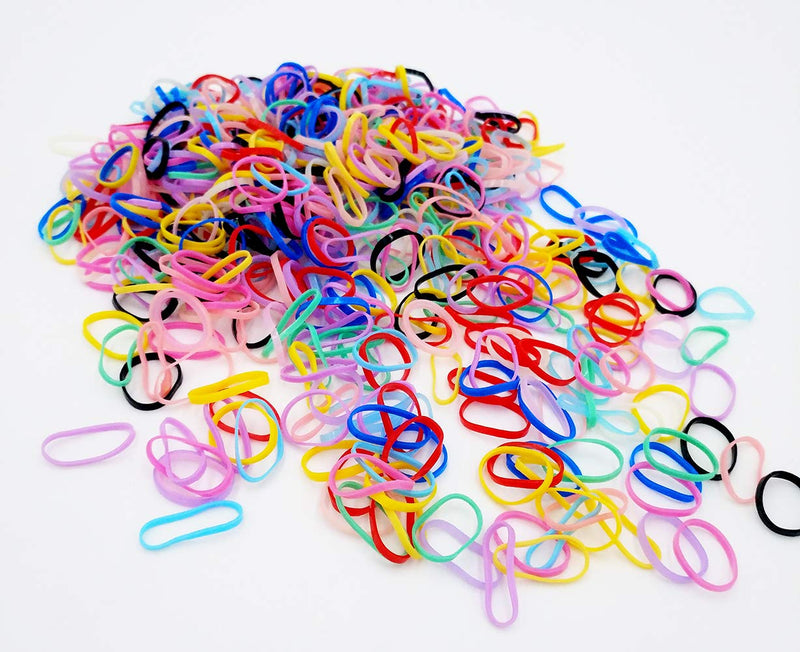 [Australia] - PET SHOW 2000pcs/lot 15MM Dia. Dogs Rubber Bands Grooming Band Hair Accessories Assorted Colors DIY Hair Bows Craft Pack of 100G 