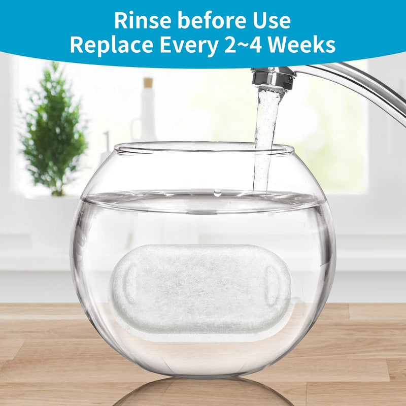 VinDox Replacement Filters for Cat Water Fountain Stainless Steel, 67oz/2L Adjustable Water Flow Pet Water Fountain, Super Quiet Dog Water Dispenser 8+8 Pack - PawsPlanet Australia