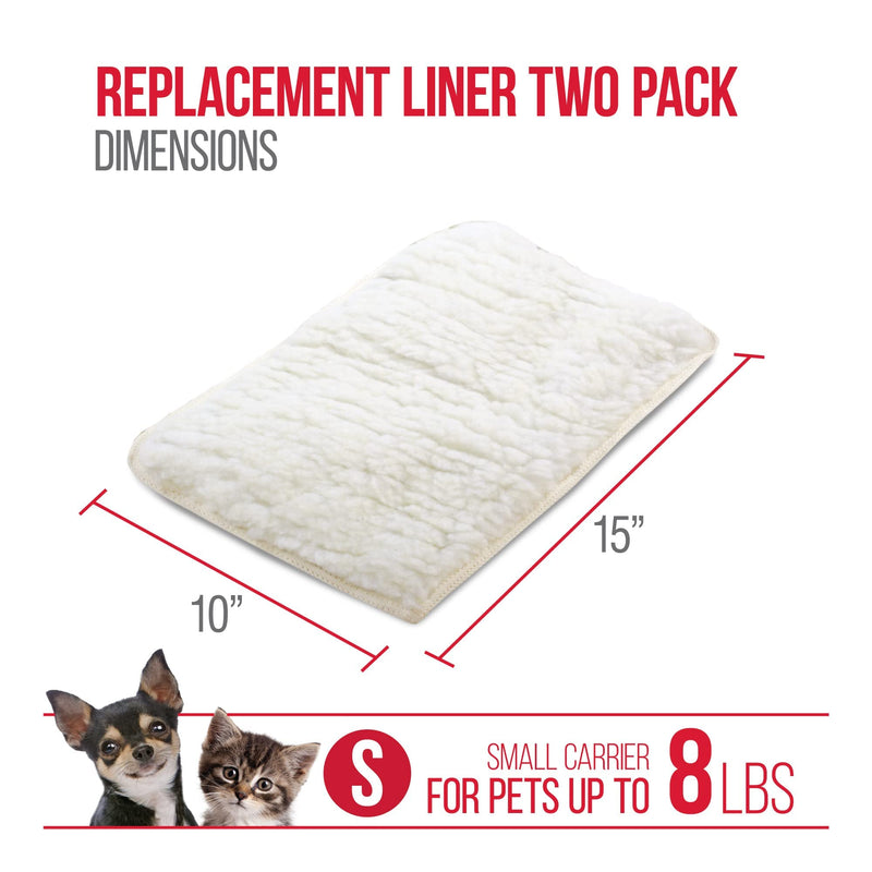 Sherpa 2-Pack Waterproof Travel Pet Carrier Replacement Liners, Absorbent & Machine Washable - Multiple Sizes Small - PawsPlanet Australia