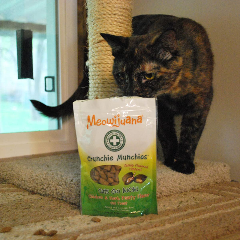 Meowijuana | Get Hooked Bundle | Get Hooked Refillable Tuna Toy and Seafood Medley Crunchie Munchie Cat Treats | Promotes Play and Cat Health | Made with Organic Catnip - PawsPlanet Australia