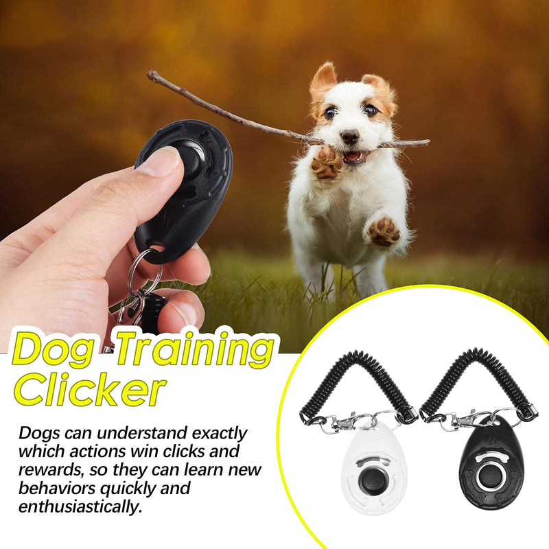 APHISM 6PCS Silent Ultrasonic Dog Whistle Kit, Adjustable Pitch Dog Training Whistle with Lanyard Strap and Clicker for Pet Training Stop Barking - PawsPlanet Australia