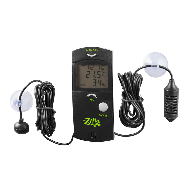 Zilla Terrarium Digital Thermometer Hygrometer Digital Thermometer - PawsPlanet Australia