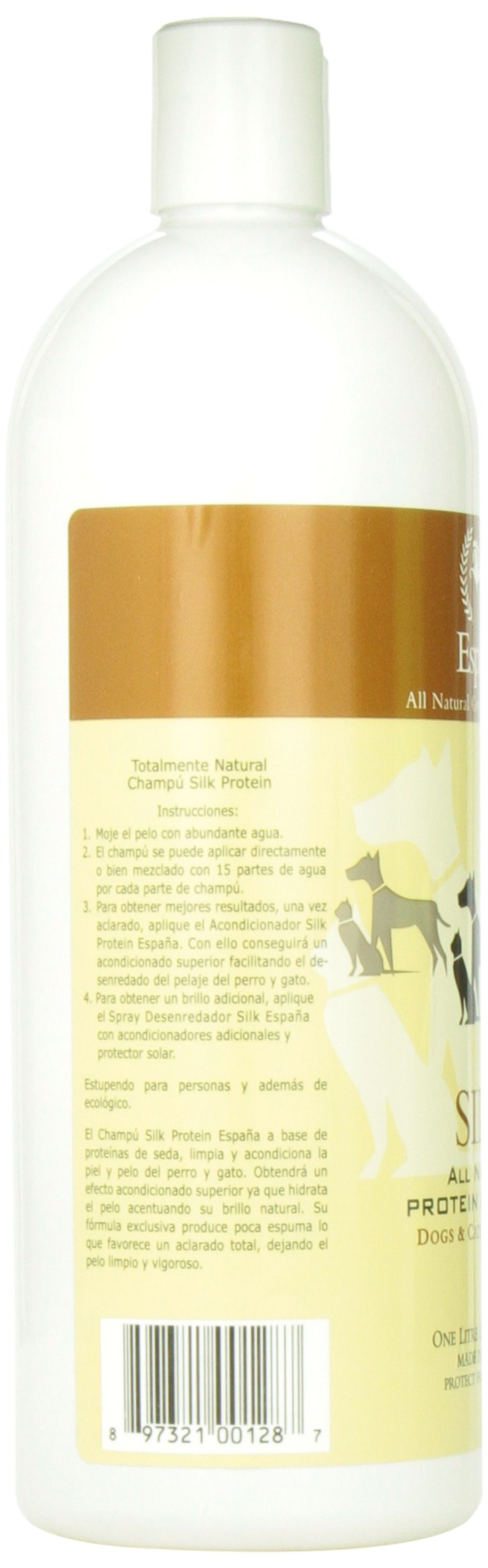 [Australia] - Espana Silk ESP0030DC Specially Formulated Silk Protein Shampoo for Dogs and Cats 1L-33.82 Ounce Dog and Cat 