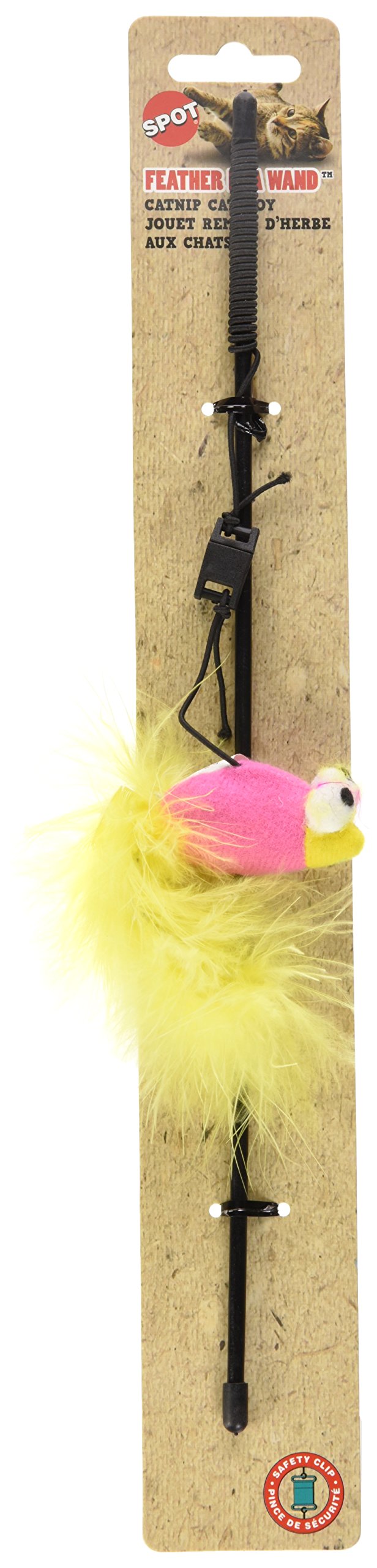 [Australia] - Ethical Feather Boa Toy with Wand and Catnip Cat Toy 