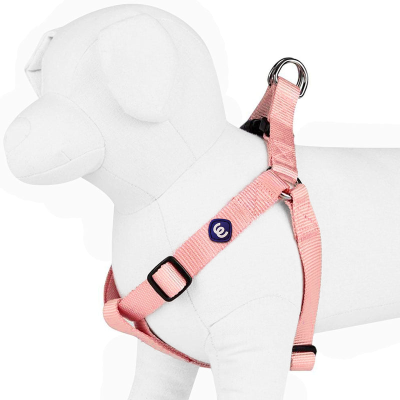 Blueberry Pet Essentials 20+ Colors Classic Solid Color Step-in Dog Harnesses/Harness Vests (16.5" - 21.5") Chest Girth (Pack of 1) Baby Pink - PawsPlanet Australia