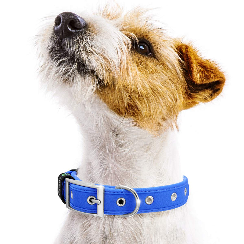 [Australia] - metric usa Comfort Fit Pet Padded Dog Collar ● Red ● Blue ● Purple ● Black with Buckle Adjustable 4 Sizes ● So Comfortable Your Dog Will not Feel The Dog Collar on! Large 