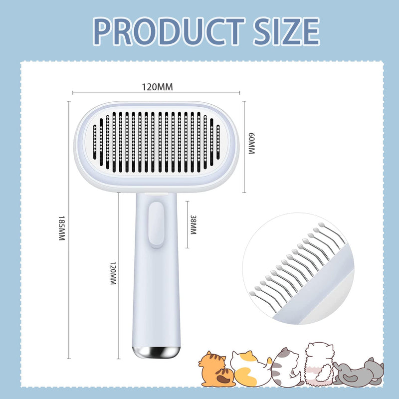 TYEQWT cat brush, cat brush, cat brush short hair and cat brush long hair, cat comb for undercoat brush cat, massage - PawsPlanet Australia