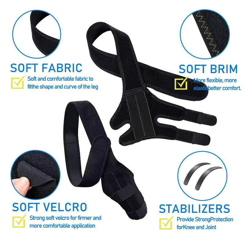 Dog Knee Brace for Back-Leg，Dog Leg Support Brace，Pet Front Back Leg Protector ，Dog Knee Brace Extra Support & Faster Recovery (Small) Small - PawsPlanet Australia