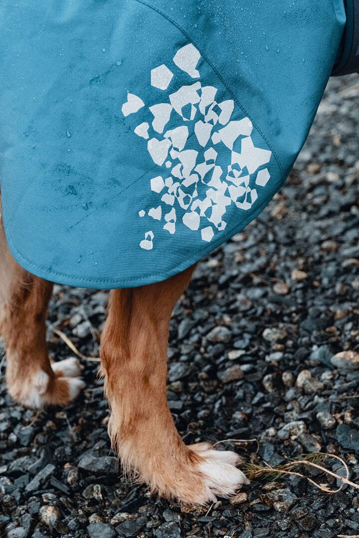 Hurtta Monsoon Coat, Dog Raincoat 8 in Bilberry 1 - PawsPlanet Australia