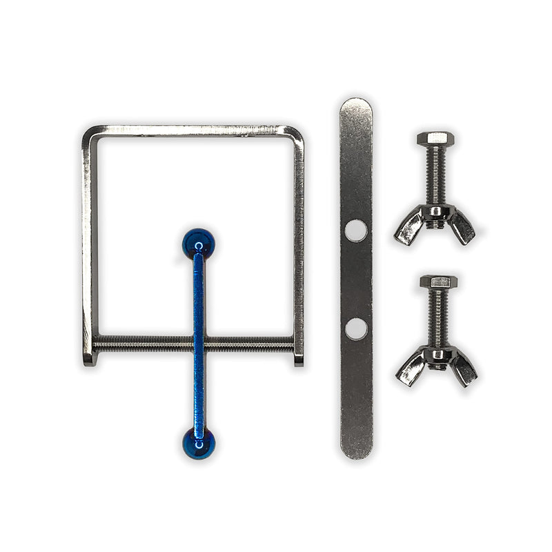 Busy Bird | Blue Flamed Spinner Bird Toy with Traveling Spinner - 100% Metal, Ultimate Brain Teaser and Mind Game for Medium to Extra Large Birds (Blue Flamed Stainless Steel) Blue Flamed Stainless Steel - PawsPlanet Australia