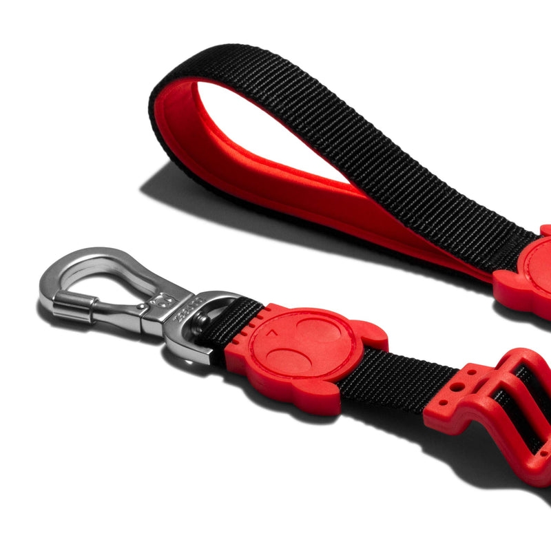 [Australia] - ZEE.DOG | Ruff Leash | Shock Absorbent Dog Leash | Soft Leash with Hook That Locks for Extra Safety Fatboy Small 