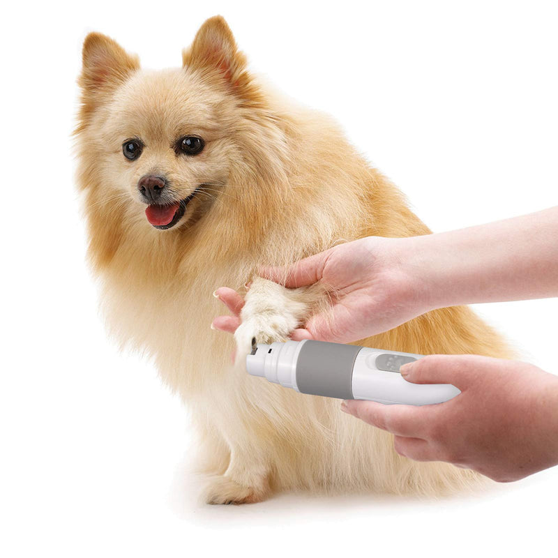 CAMWAY Electric Dog Nail Grinder Painless Pet Nail Trimmer Grooming Trimmer Paws Nail Clipper File Portable & Rechargeable for Small Medium Large Puppy Dogs Cats - PawsPlanet Australia