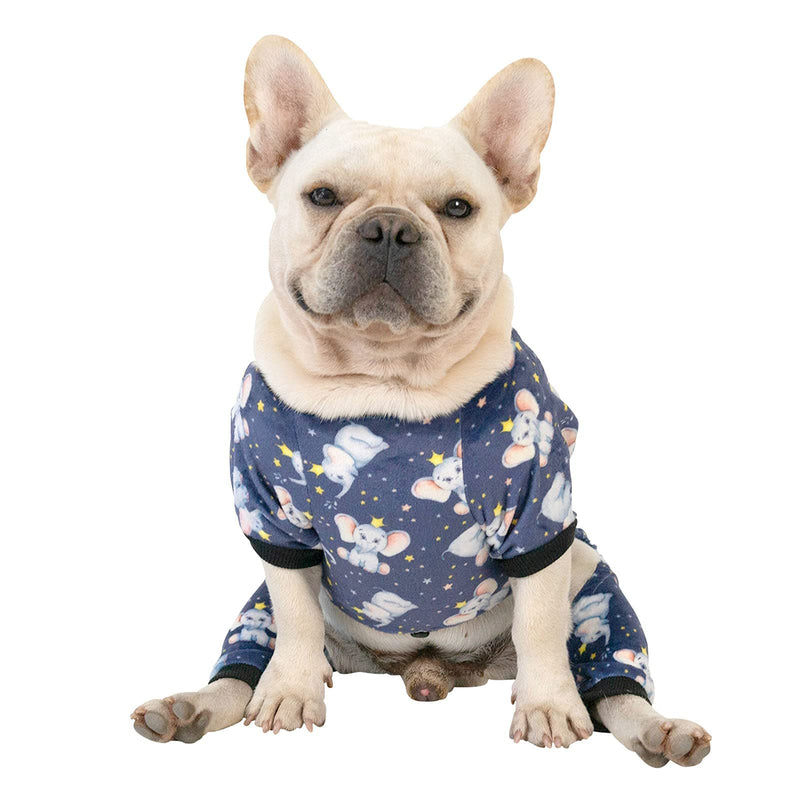 CuteBone Dog Pjs Onesies Pet Clothes Jumpsuit Cat Apparel Soft Puppy Pajamas X-Small Elephant - PawsPlanet Australia