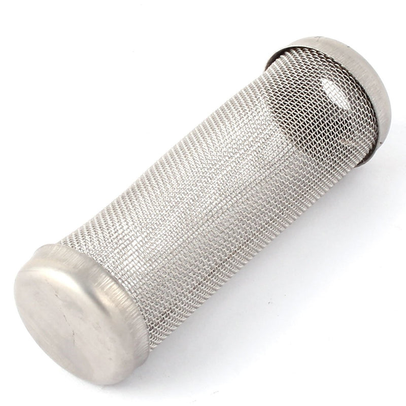 [Australia] - uxcell Metal Aquarium Fish Tank Cylinder Shaped Intake Cover Filter Tube Silver Tone 