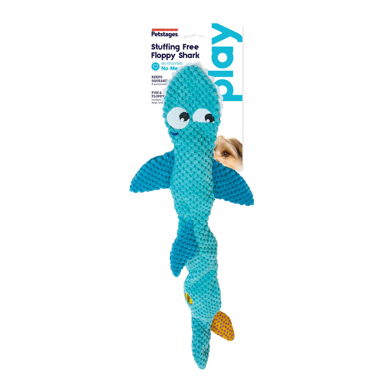 Petstages Stuffing Free Flop Shark - PawsPlanet Australia