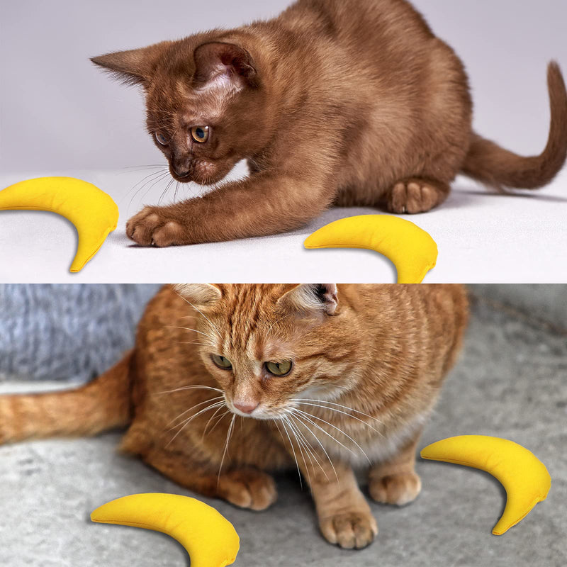 3 Pieces Organic Catnip Toy with Catnip Filled Cat Toys Interactive Cat Toys for Cats Who Enjoy Catnip Interactive Cat Toys Banana Style - PawsPlanet Australia