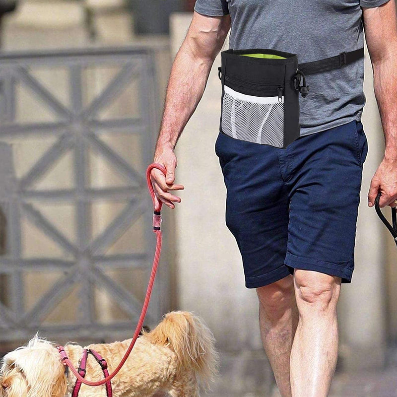 Miotlsy Dog Treat Bag Dog Training Treat Pouch Bag Dog Walking Bags Pet Treat Pouch Bag Including Adjustable Waist Belt and Shoulder Strap and Poop Bags Dispenser, Easily Carrying Dog Toys Food - PawsPlanet Australia