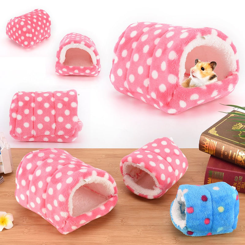 [Australia] - CoscosX Small Animal Sleep Tube Hanging Cozy Bed Pet House Cage Hammock Cave Hut Winter Warm Cute Nest Tent for Dog Cat Parrot Chinchilla Hamster Guinea Pig Rabbit Squirrel Hedgehog Rat Blue-Medium 