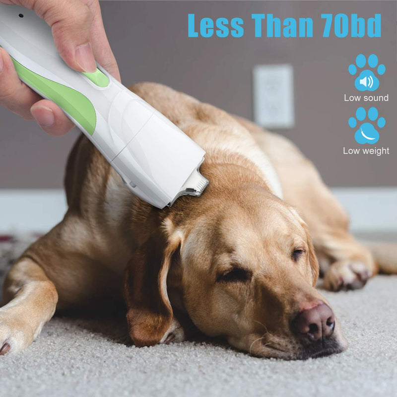 [Australia] - TURN RAISE Professional Dog Grooming Clippers,Washable Dog Shaver Clippers Low Noise Rechargeable Electric Quiet Dog Hair Clipper with Detachable Ceramic Blade for Dogs and Cats,Eyes,Face,Ears,Paw 