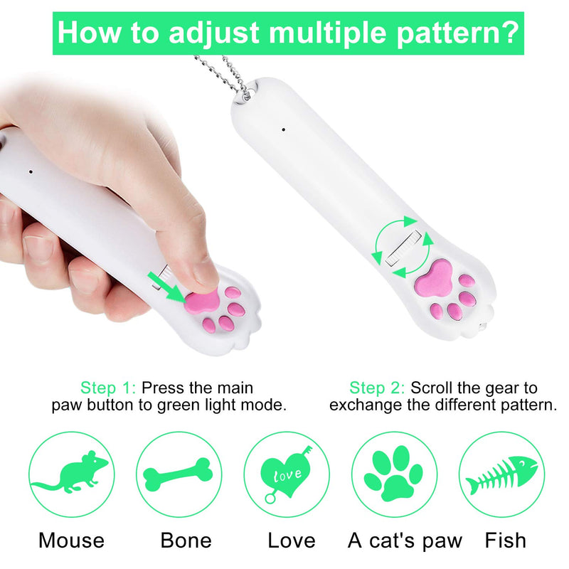 Shengsite Indoor Cats Interactive cat/Dog Toys, Green LED Projection, pet Training Supplies,Gifts for Children. - PawsPlanet Australia