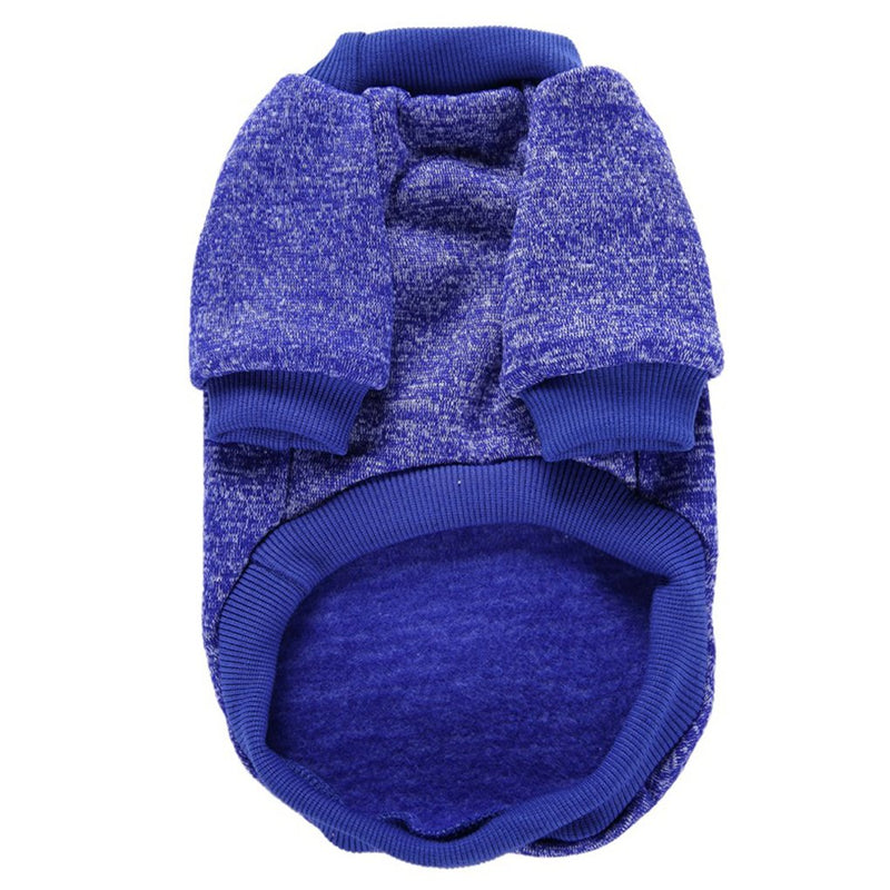 Jecikelon Pet Dog Clothes Knitwear Dog Sweater Soft Thickening Warm Pup Dogs Shirt Winter Puppy Sweater for Dogs (Dark Blue, XXS) XX-Small Dark blue - PawsPlanet Australia