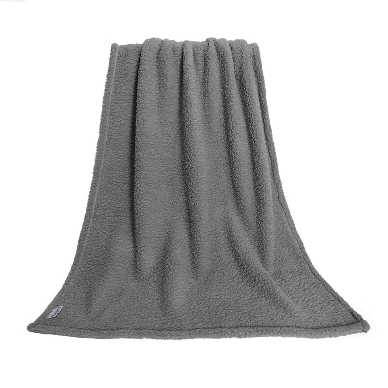 furrybaby Premium Fluffy Fleece Dog Blanket, Soft and Warm Pet Throw for Dogs & Cats (X Large 59x78'', Grey) X Large 59x78'' - PawsPlanet Australia