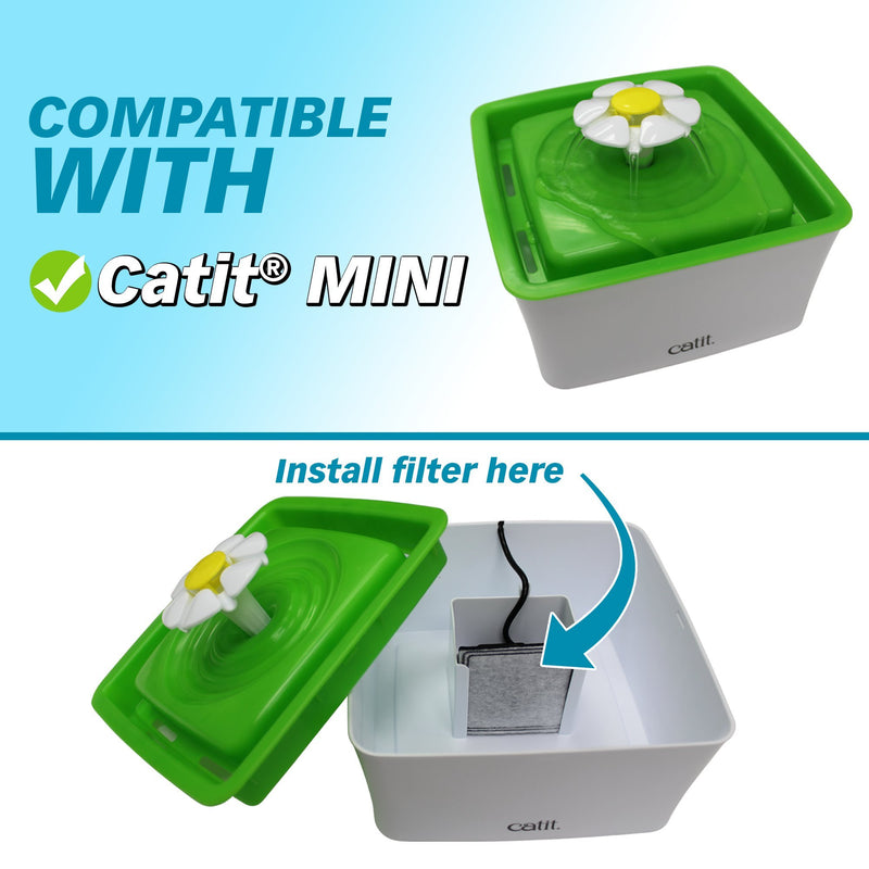 [Australia] - PetStandard Filters for Catit Mini Fountains, Pack of 6 