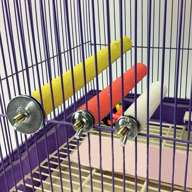 [Australia] - Bird Cage Perch Stand Wooden Paw Grinding Toy Chew Toys for Bird Parrot Macaw African Greys Budgies Parakeet Cockatiels Conure Lovebird Cage Hanging Accessories 
