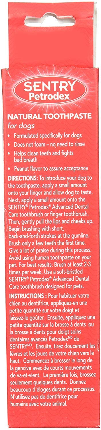 Petrodex Natural Toothpaste Dog - Peanut - 2.5 Oz - PawsPlanet Australia