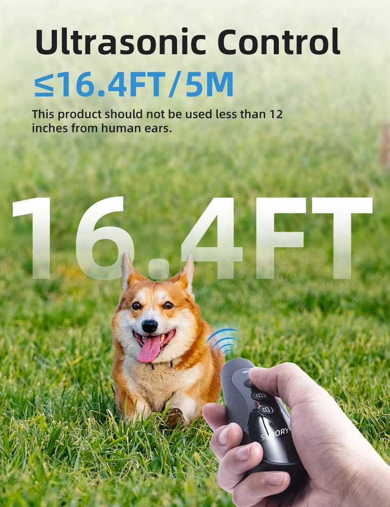 Dog Barking Deterrent Devices, Ultrasonic Barking Control Device, USB Rechargeable 2-in-1 Device with 3 Adjustable Frequency, Unique Keypad Lock, Dog Barking & Training Aid Control Range of 16.4 Ft - PawsPlanet Australia