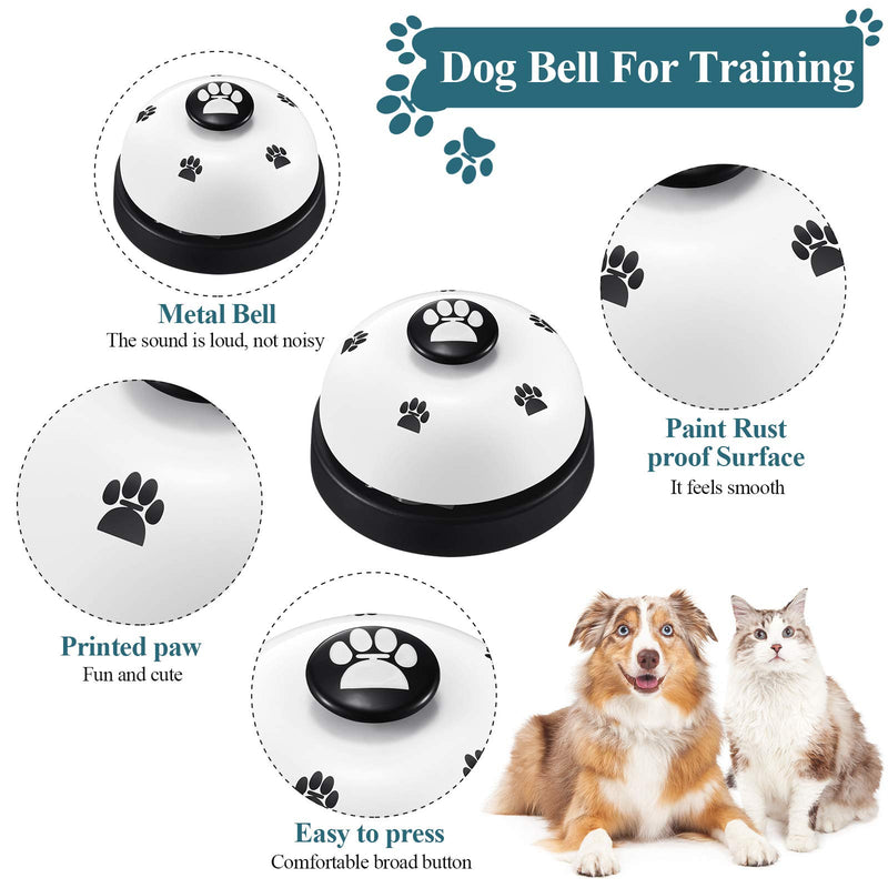 Frienda 5 Pieces Pet Training Bell Set Includes Dog Training Whistle to Stop Barking Dog Bell Strap Dog Training Bell Cat Training Clicker for Potty House Training - PawsPlanet Australia