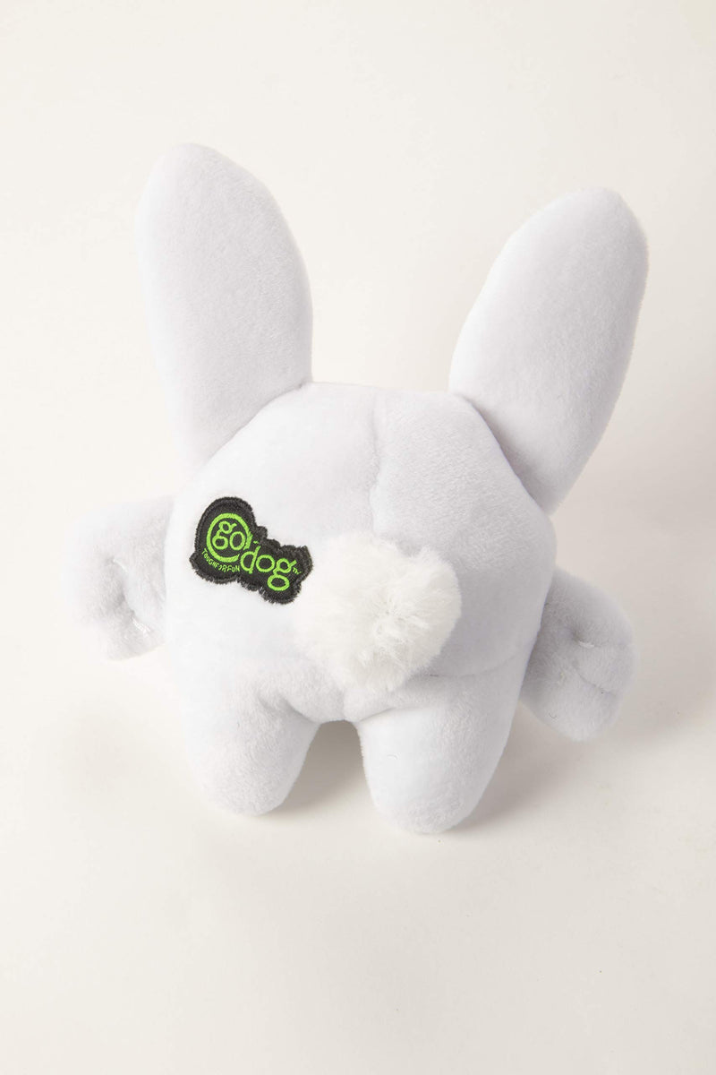 [Australia] - goDog Animals with Chew Guard Technology Durable Plush Dog Toys with Squeakers Small Big Nose Bunny 