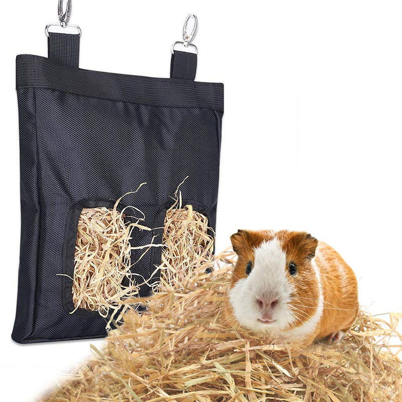 Guinea Pig Hay Bag, Rabbit Hay Feeder, Hay Bag Hanging Feeder Sack for Rabbit Guinea Pig Chinchilla Hamsters Small Animals, Pet Essential Feeder Storage Bag S:9.1 X 11X 1.02 INCH - PawsPlanet Australia