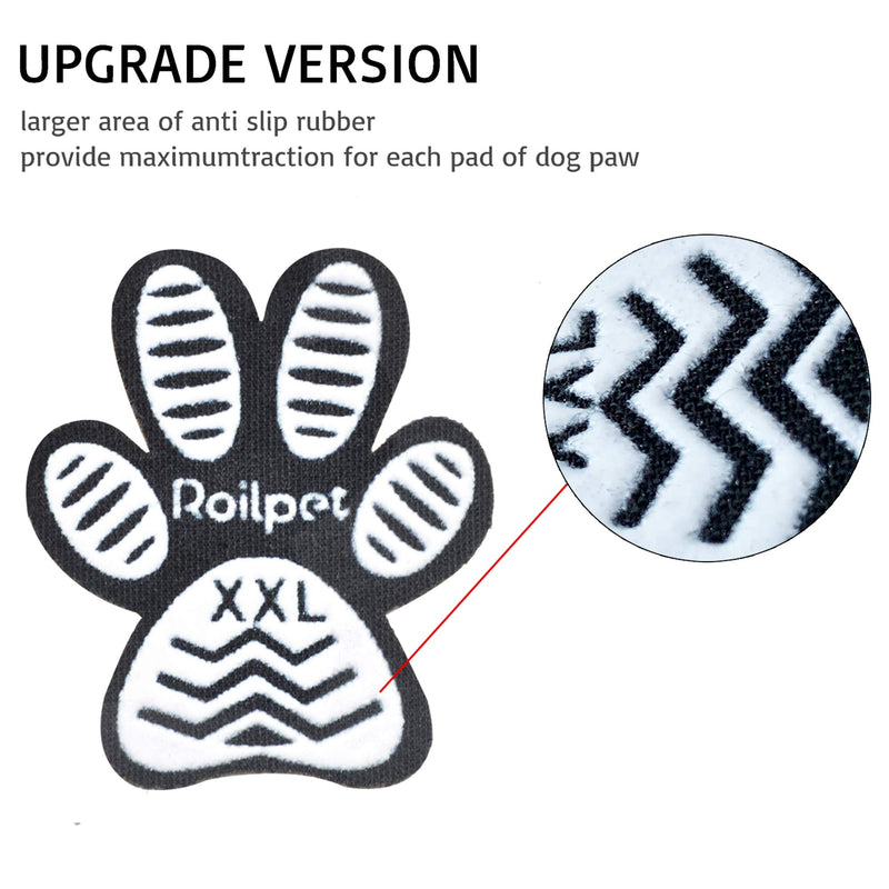 Roilpet Dog Slip Stopper Pads- Provide Your Dogs with Anti-Slip Traction from Slipping on Hardwood Floors, Especially for Senior Dog for Indoors Wear 6 sets 24 pads S (1-5/8"x1-3/8", 4-10 lbs) - PawsPlanet Australia