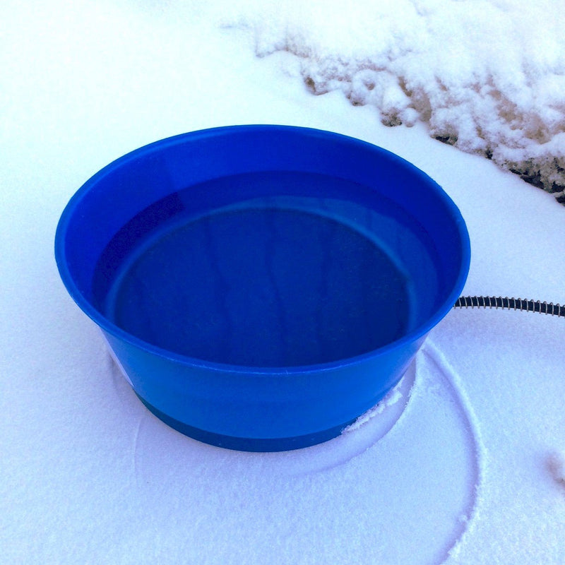 [Australia] - Farm Innovators Model R-19 Economical 1-1/2-Gallon Round Heated Pet Bowl, Blue, 60-Watt 